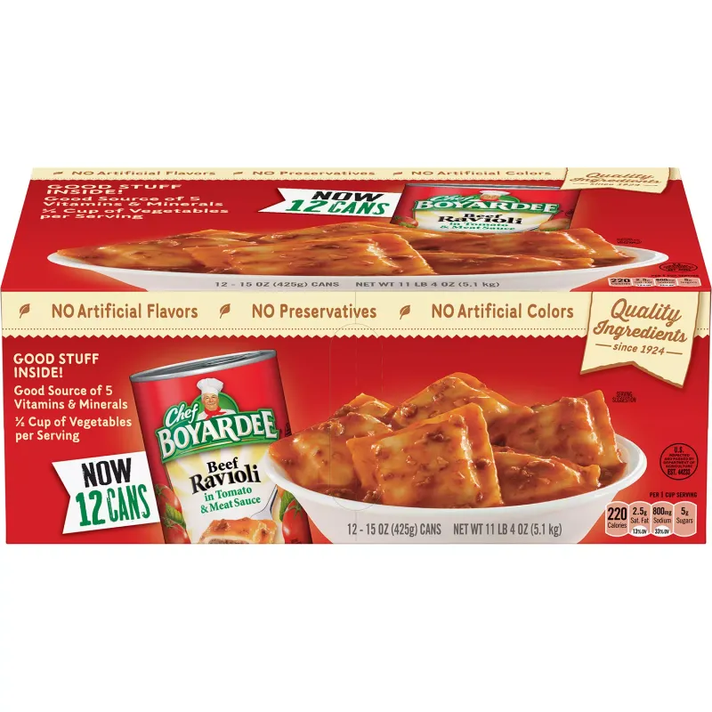 Chef Boyardee Beef Ravioli 15 oz., 12 pk.