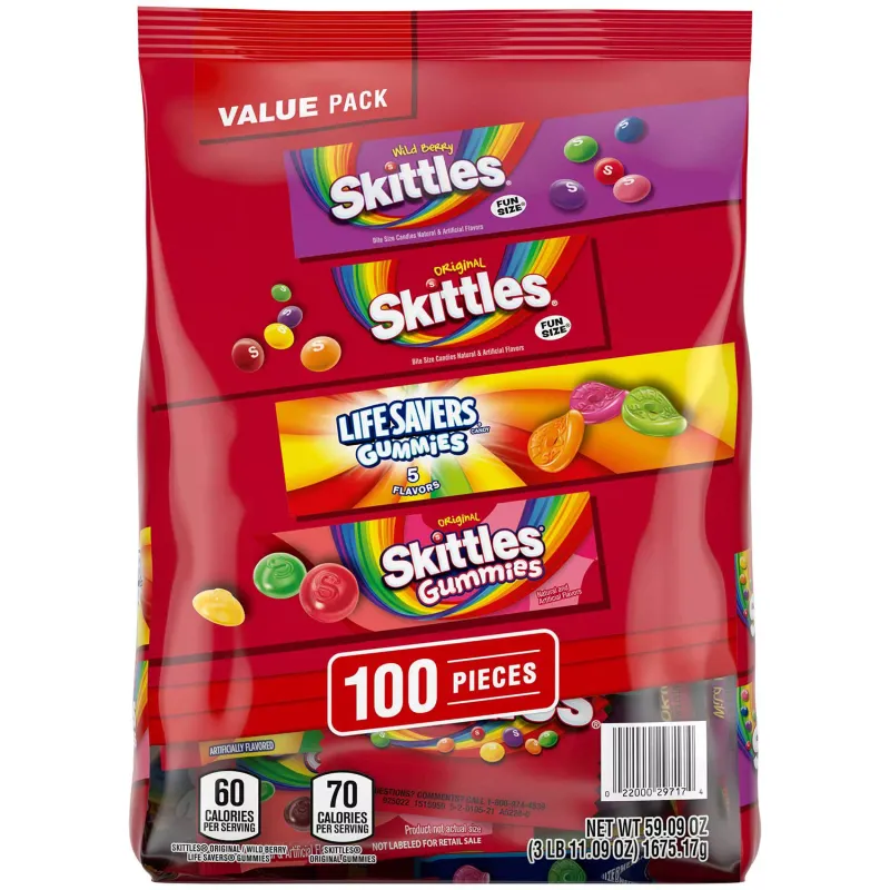 Skittles &amp; Lifesavers Variety Pack, 100 pcs.