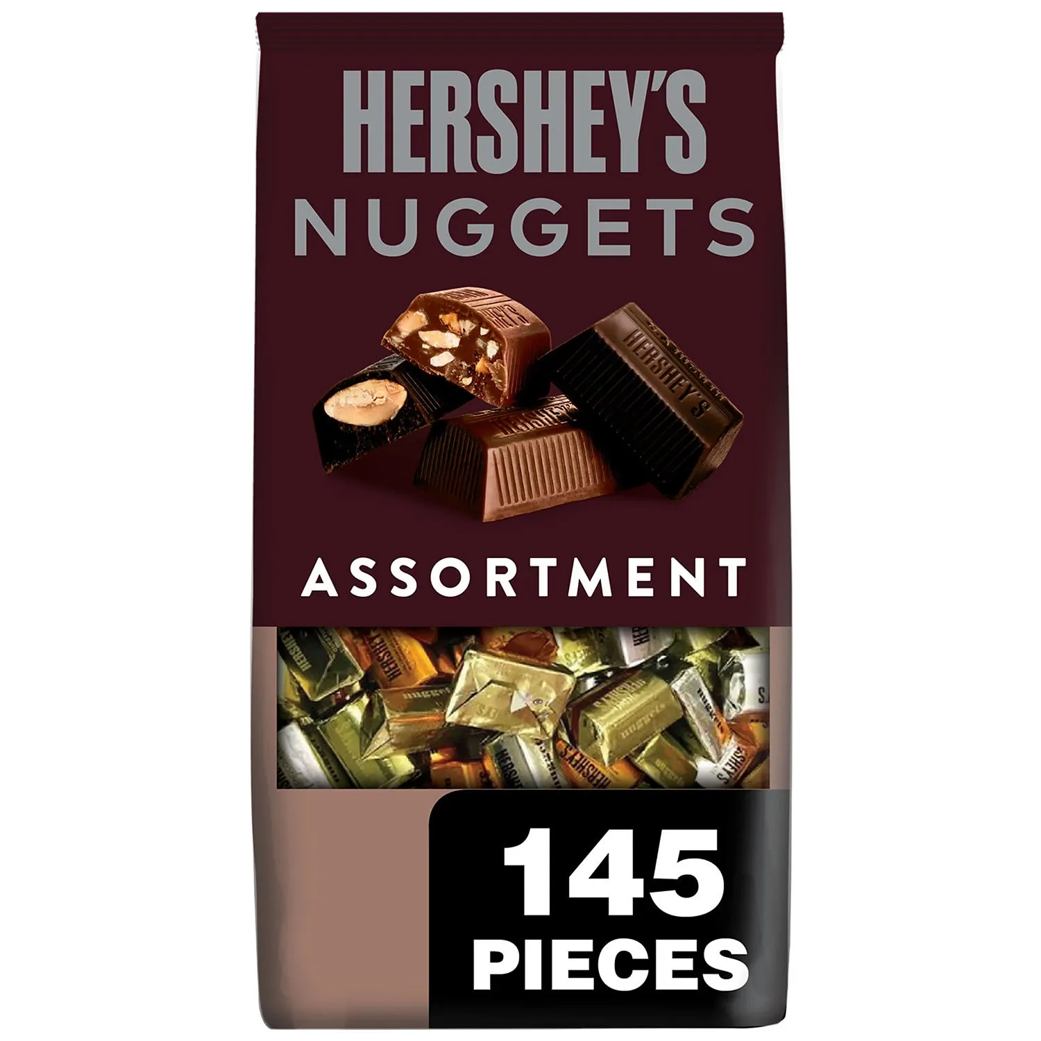 HERSHEY&#39;S NUGGETS Assorted Chocolate Candy, 145 pcs.