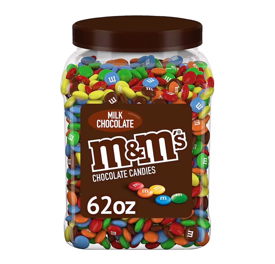 M&amp;M&#39;S Chocolate Candy Bulk Jar, Milk Chocolate Candy, 62 oz.