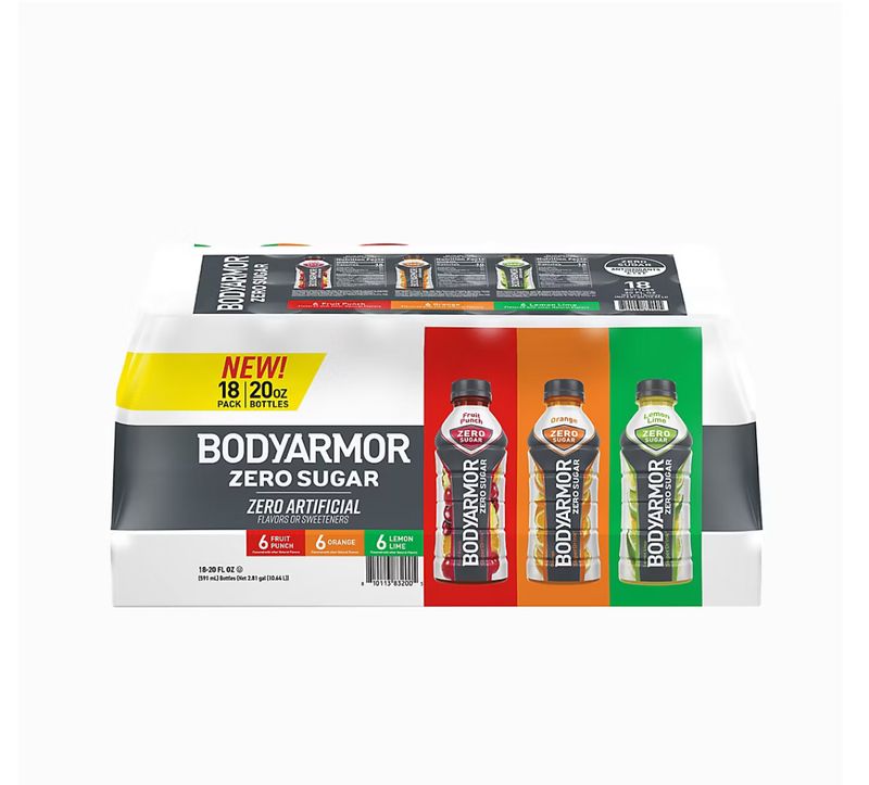 BODYARMOR Zero Sugar Sports Drink Variety Pack, 18 pk./20 oz.