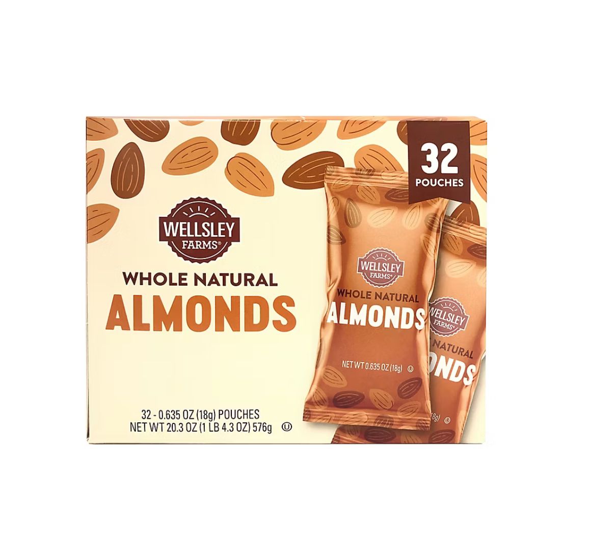 Wellsley Farms 100 Calorie Almond Packs, 32 ct.