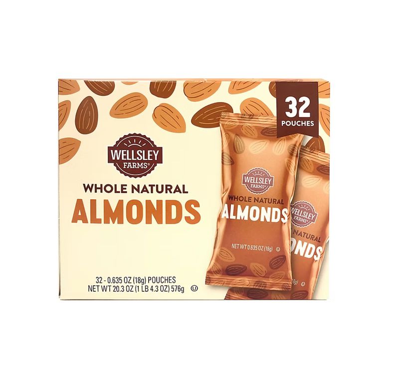 Wellsley Farms 100 Calorie Almond Packs, 32 ct.