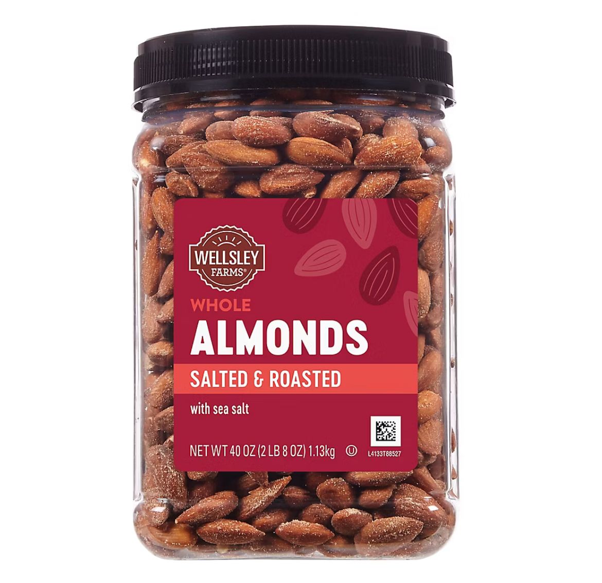 Wellsley Farms Oil Roasted &amp; Sea Salted Almonds, 40 oz.