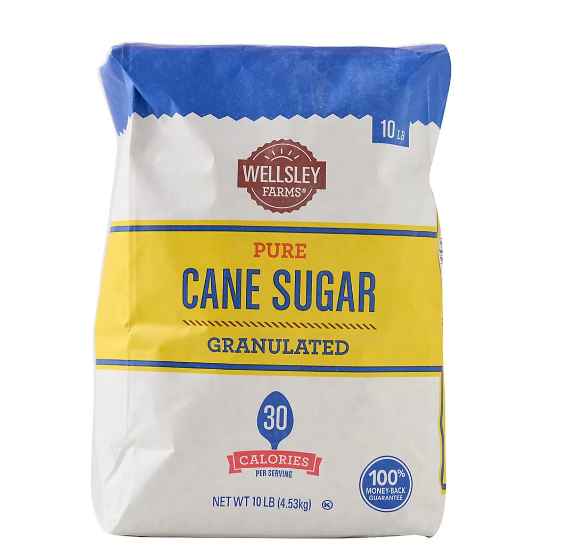 Wellsley Farms Premium Pure Cane Granulated Sugar, 10 IB