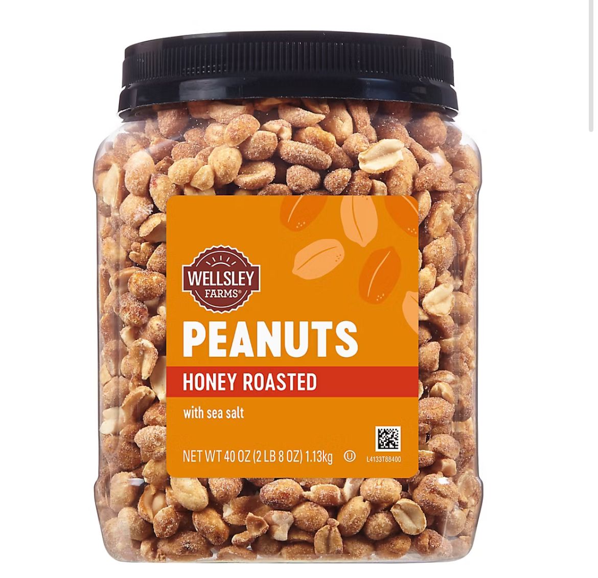 Wellsley Farms Honey Roasted Dry Roasted Peanuts, 40 oz.