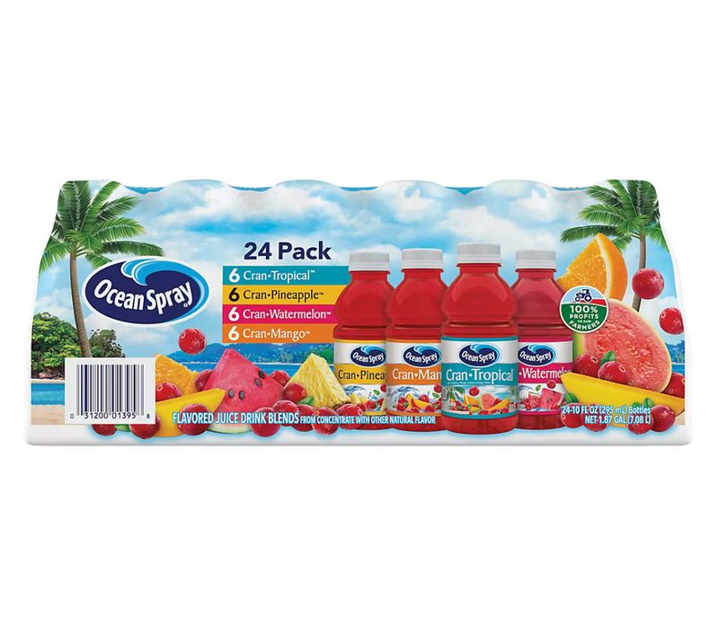 Ocean Spray Tropical Variety Pack, 24 ct./10 oz.