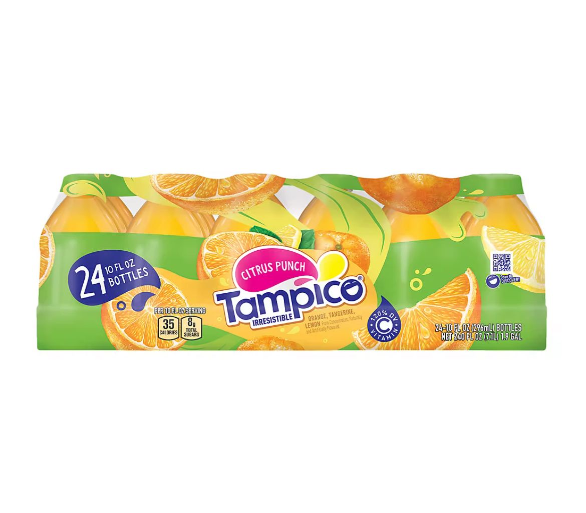 Tampico Citrus Punch Orange Tangerine Lemon Juice Drink, 24 ct./10 fl. oz.