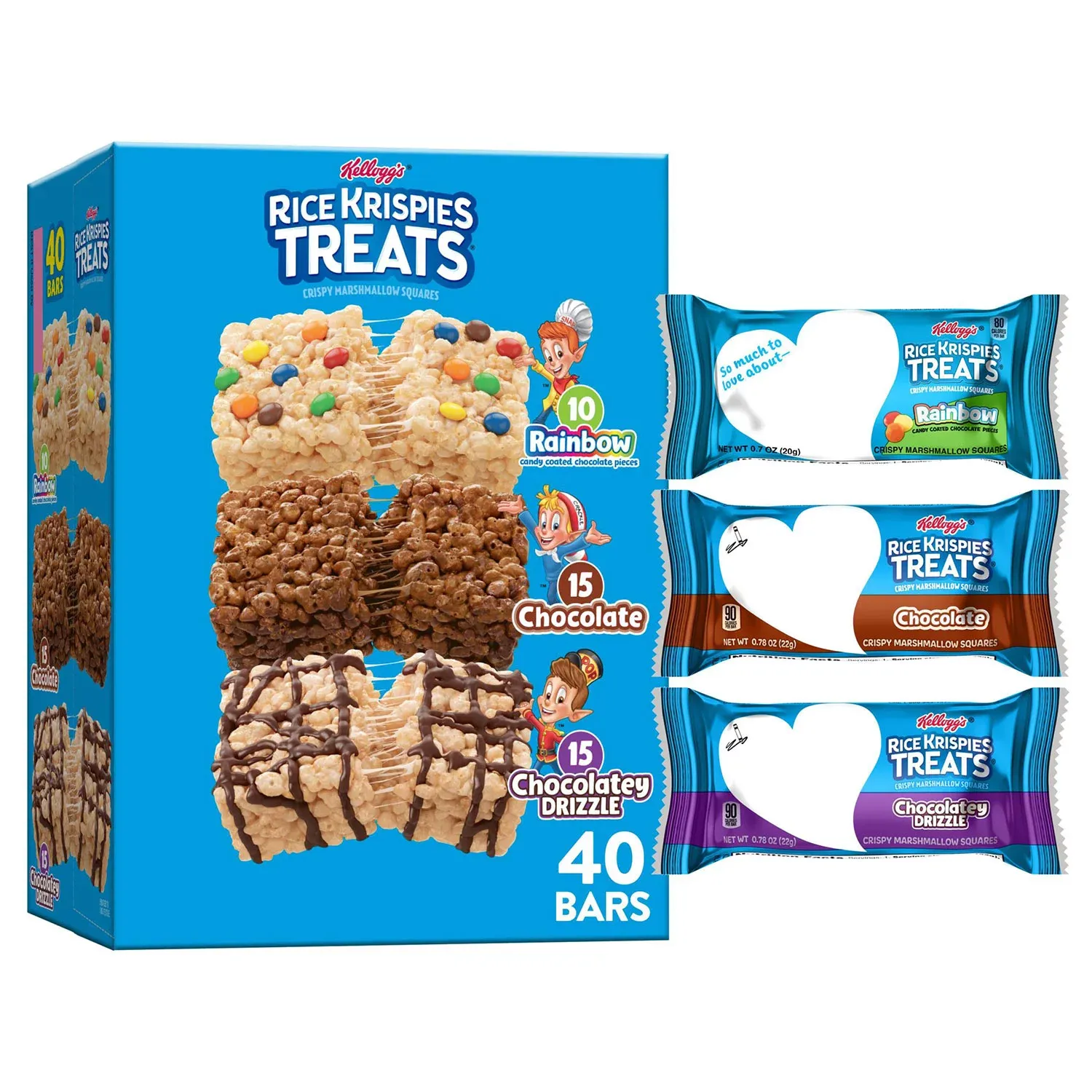 Rice Krispies Treats Squares Original With Gems (40 ct.)
