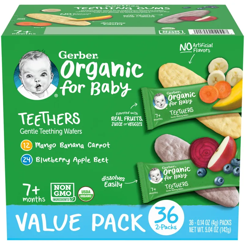 Happy Baby Organics Teethers Variety Pack 36 ct.
