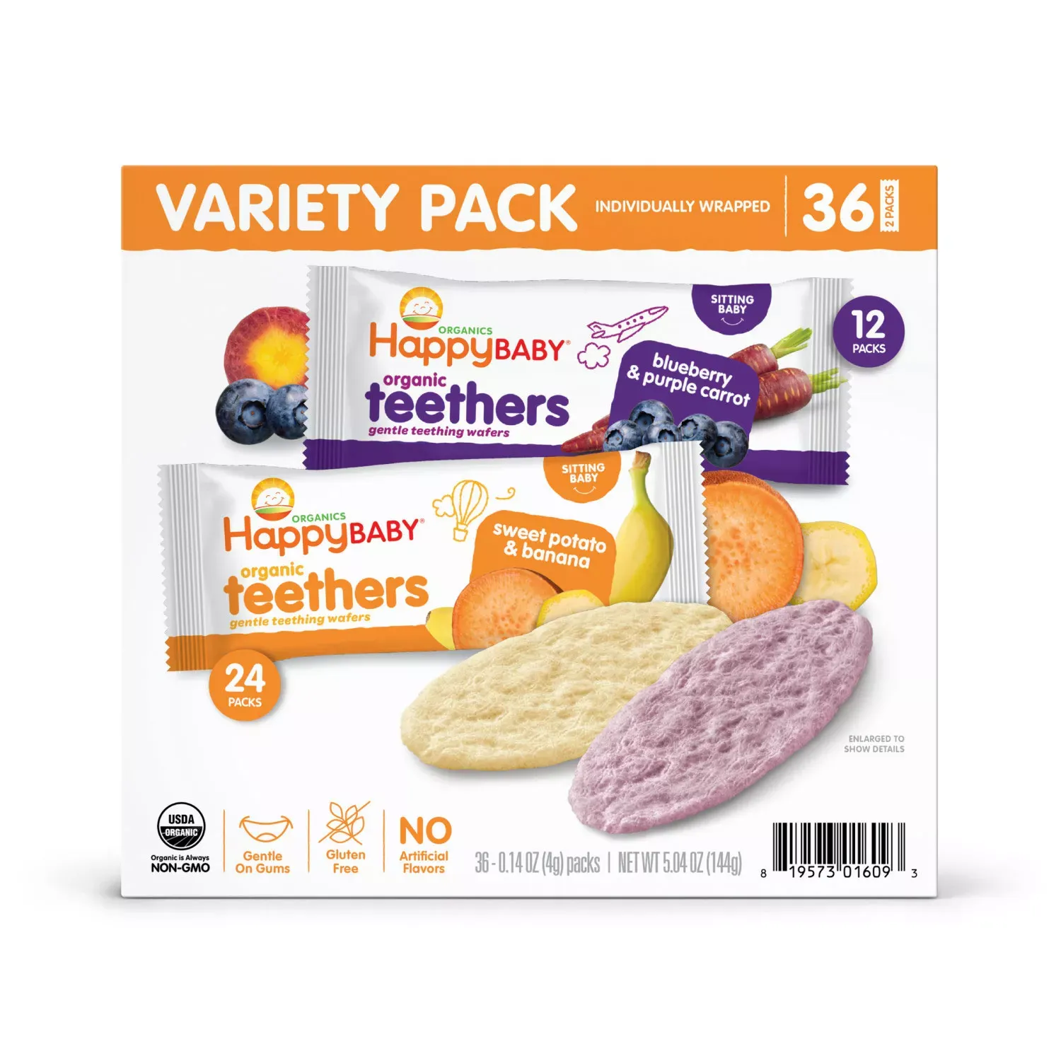 Happy Baby Organics Teethers Variety Pack 36 ct.