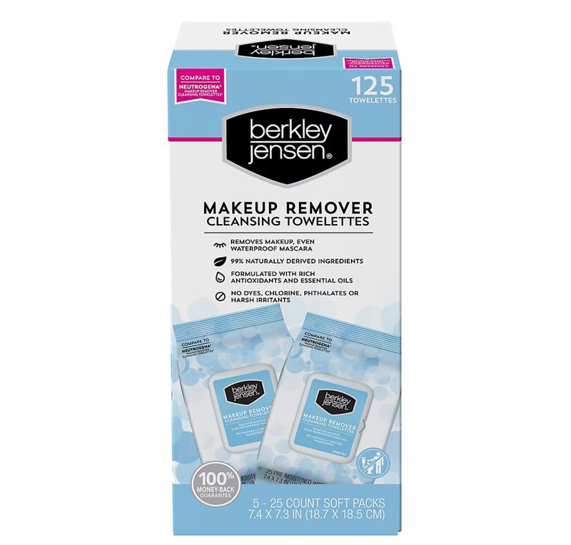 Berkley Jensen Makeup Remover Wipes, 125 ct.