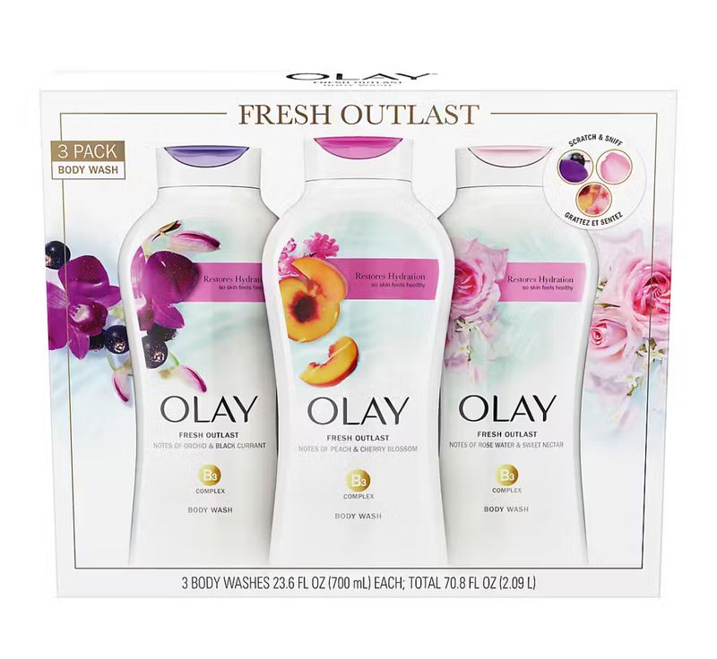 Olay Fresh Outlast Body Wash, 3 pk./23.6 oz.