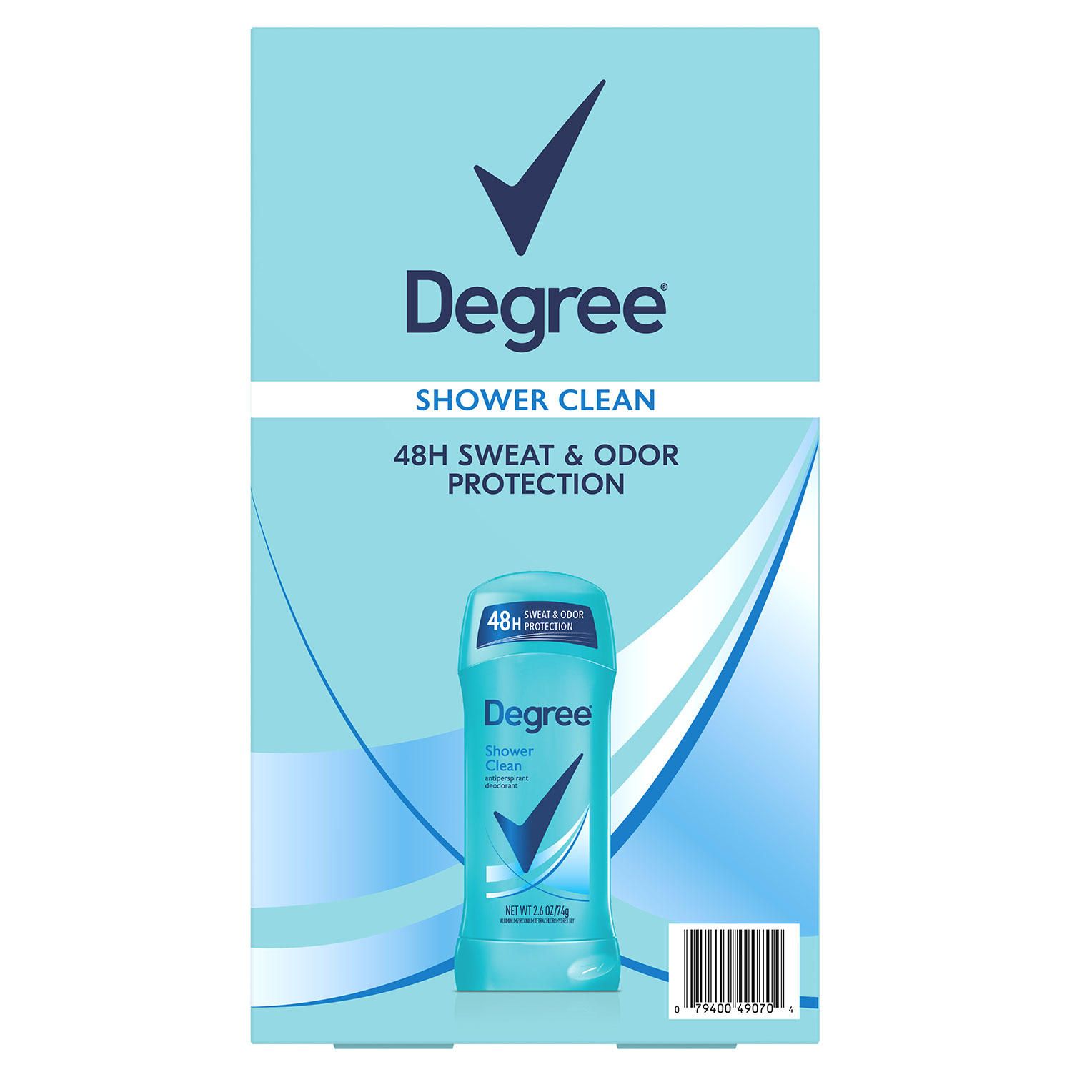 Degree Antiperspirant Deodorant, Shower Clean, 2.6 oz., 5 pk.