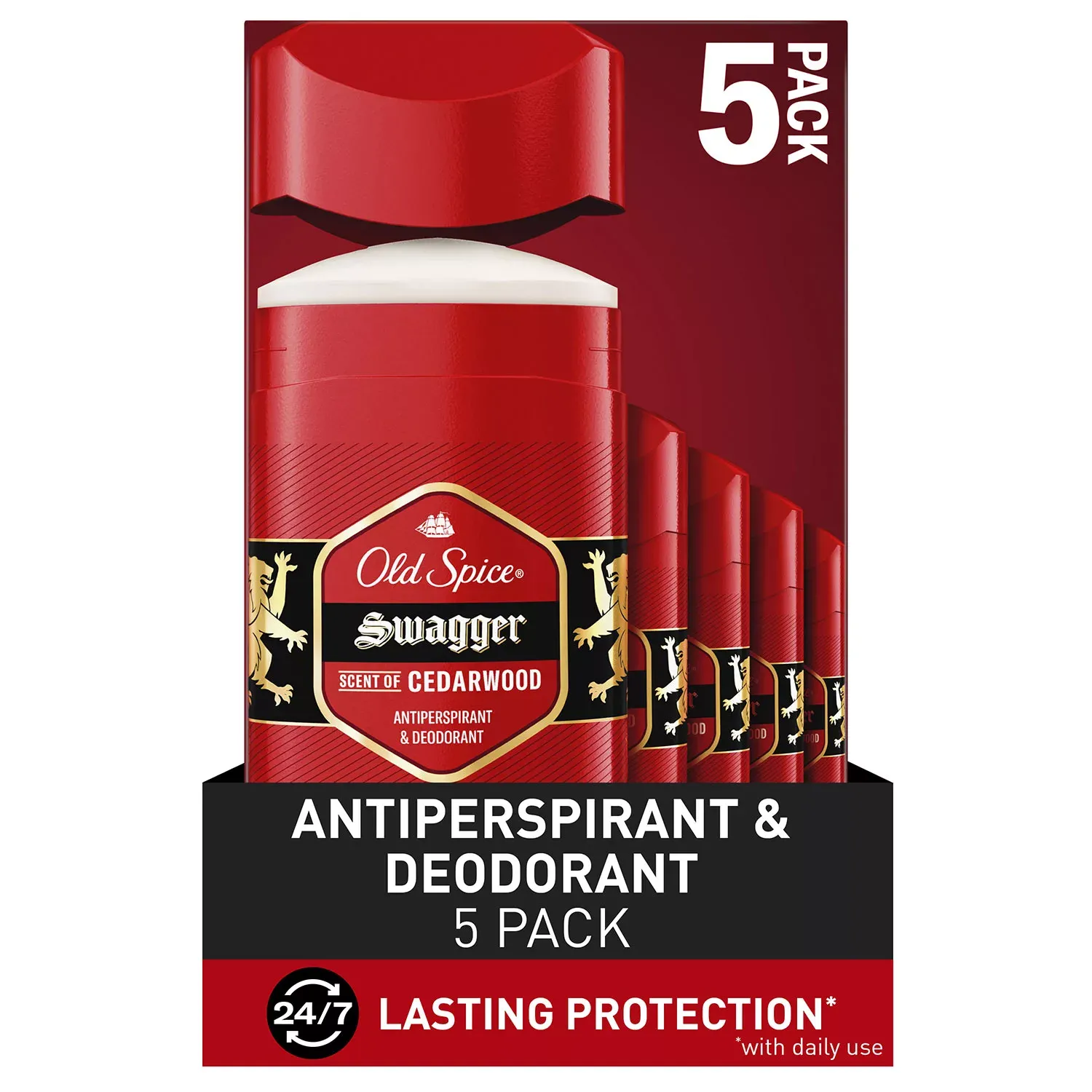Old Spice Swagger Antiperspirant &amp; Deodorant for Men, 2.6 oz., 5 pk.
