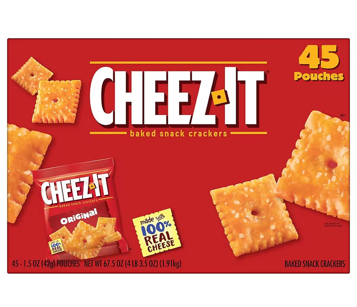 Cheez-It Crackers Individual Pouches, 45 ct.