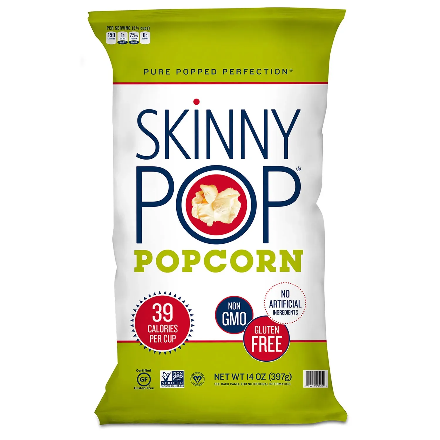 SkinnyPop Original Popcorn, 14 oz. 2pk