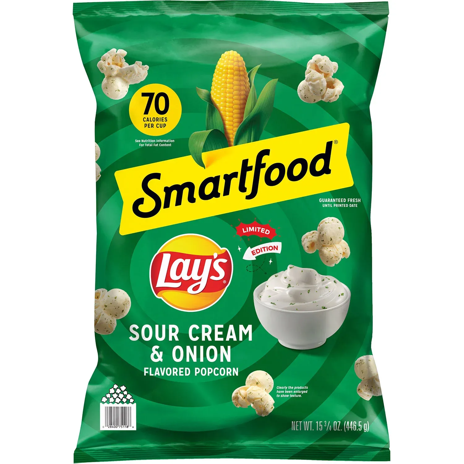 Smartfood Lay&#39;s Sour Cream &amp; Onion Flavored Popcorn, 15.75 oz.