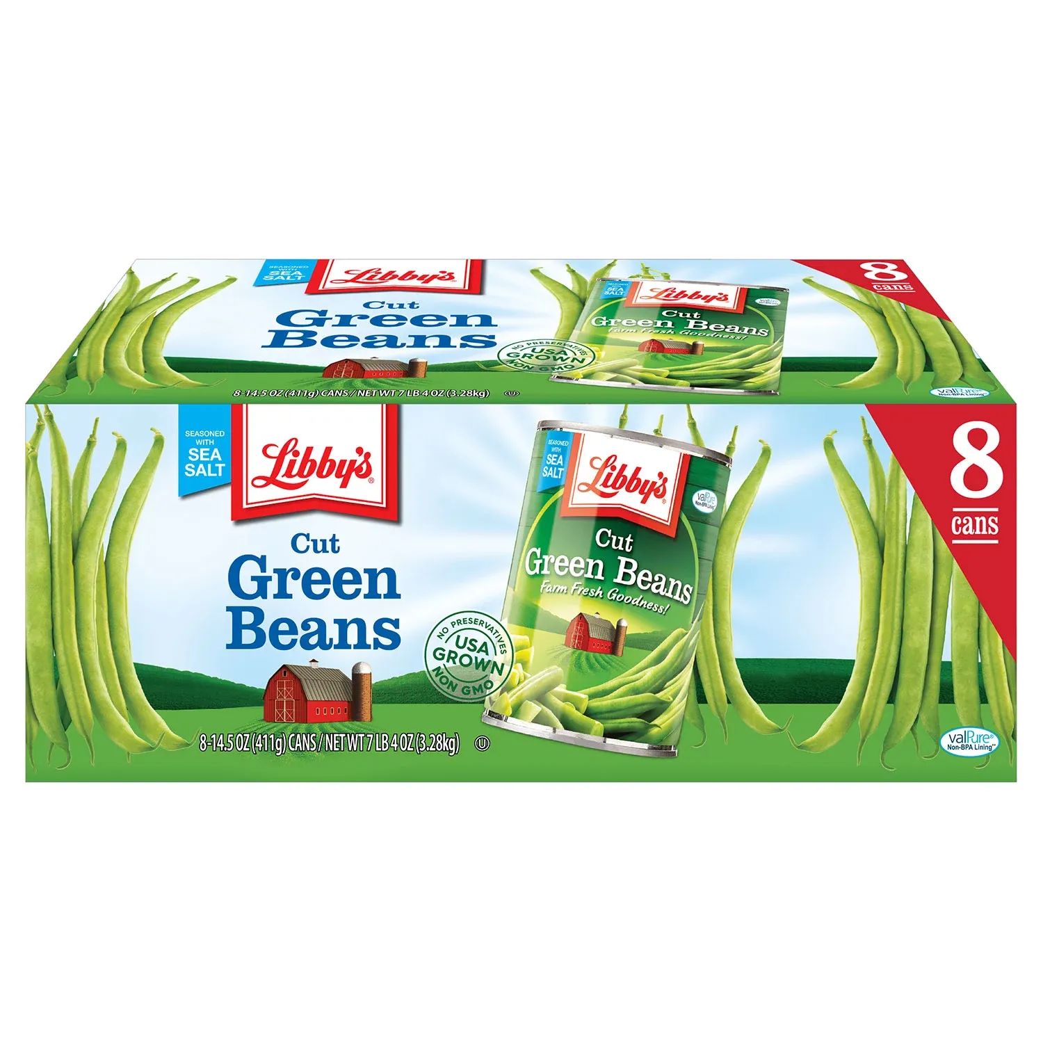 Libby&#39;s Cut Green Beans, 14.5 oz., 8 pk.