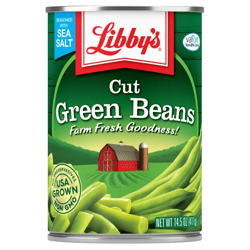 Libby&#39;s Canned Cut Green Beans, 14.5 oz Can