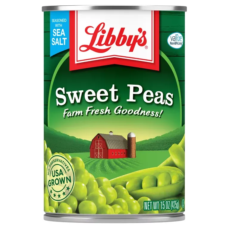 Libby&#39;s Canned Sweet Peas, 15 oz