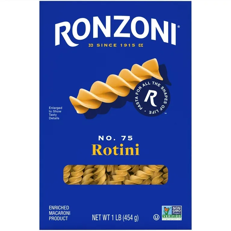 Ronzoni Rotini, 16 oz, Non-GMO Spiral Corkscrew Pasta, (Shelf Stable)