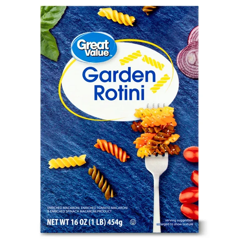 Great Value Garden Rotini Pasta, 16 oz
