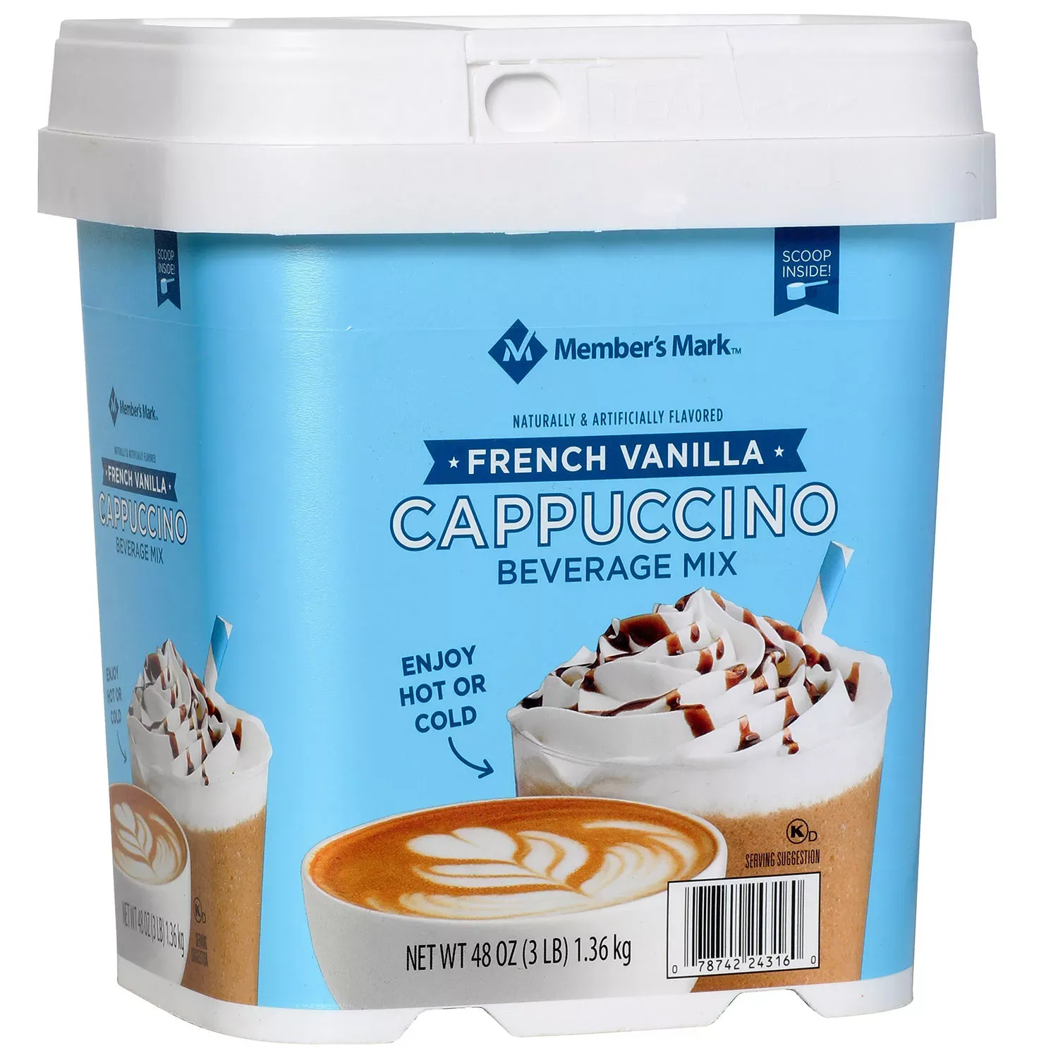 Member&#39;s Mark French Vanilla Cappuccino Beverage Mix, 48 oz.