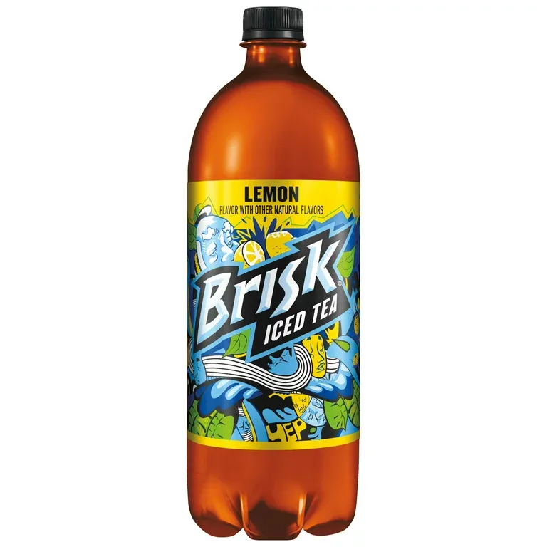 Lipton Brisk Lemon Iced Tea, Bottled Tea Drink, 1 Liter, Bottle