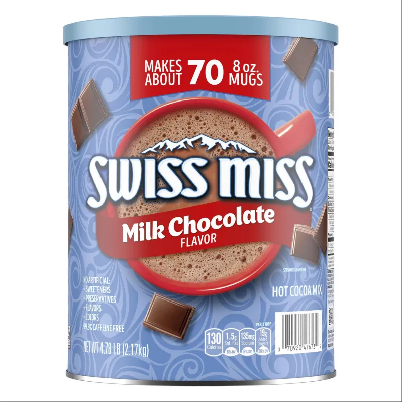 Swiss Miss Milk Chocolate Hot Cocoa Mix Canister, 76.5 oz