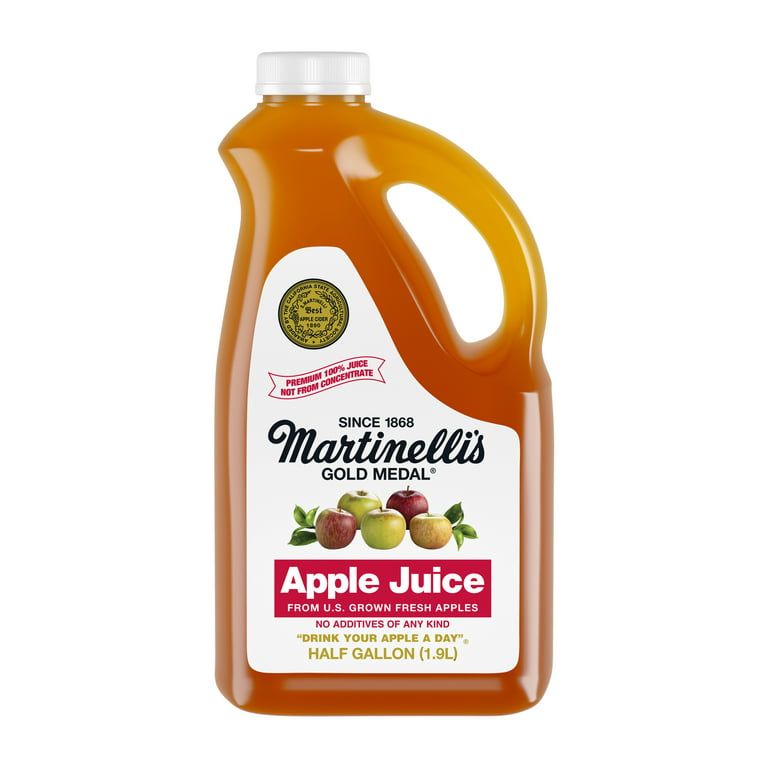 Martinelli&#39;s Gold Medal 100% Apple Juice, Shelf-Stable, 64 fl oz