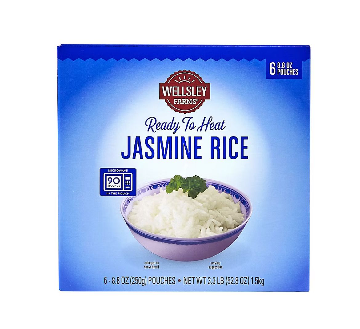 Wellsley Farms Ready to Heat Jasmine Rice, 6 pk.