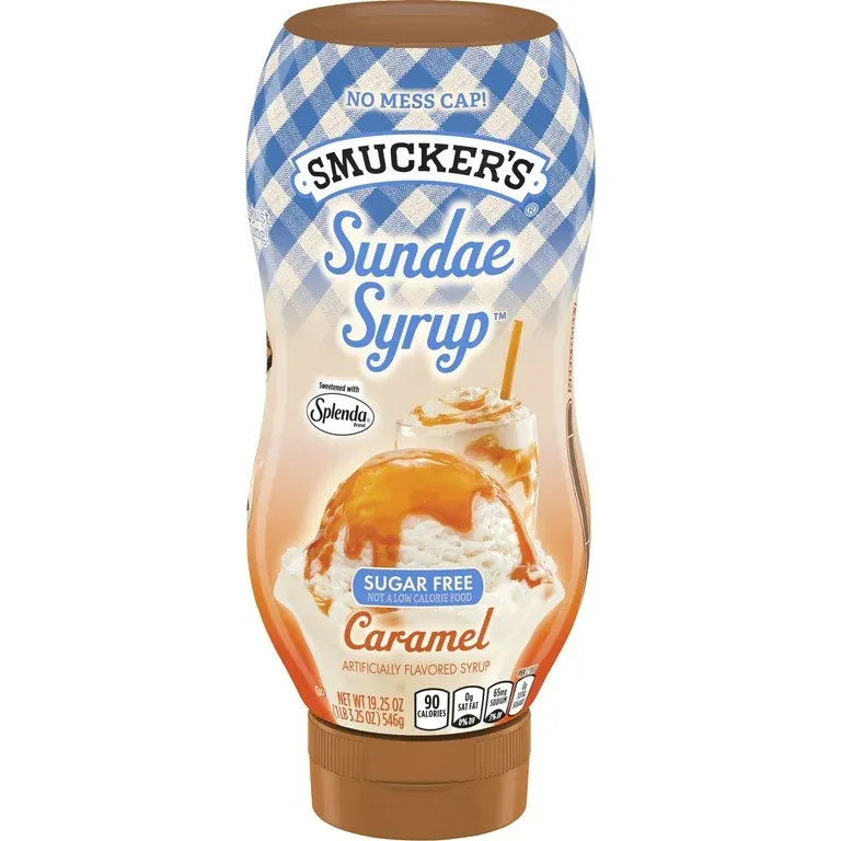 Smucker&#39;s Sundae Syrup Sugar Free Caramel Flavored Syrup, 19.25 Ounces