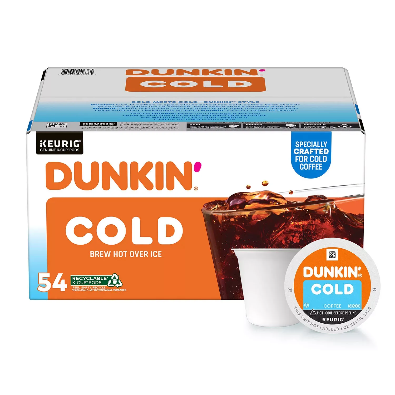 Dunkin&#39; Cold Coffee K-Cup 54ct.