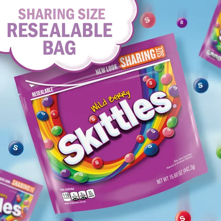Skittles Wild Berry Chewy Candy, Sharing Size - 15.6 oz Bag