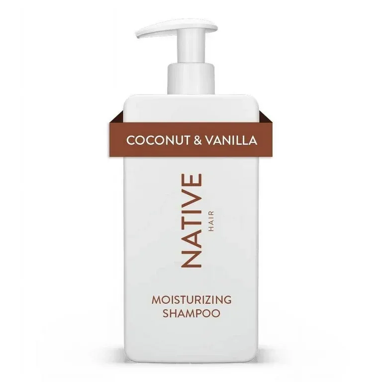 Native Moisturizing Shampoo, Coconut &amp; Vanilla, Sulfate &amp; Paraben Free, 16.5 oz
