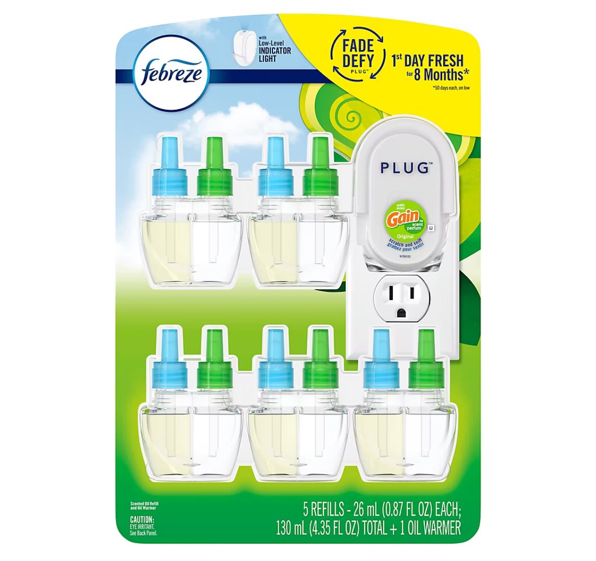 Febreze Odor-Eliminating Fade Defy PLUG Oil Warmer Kit