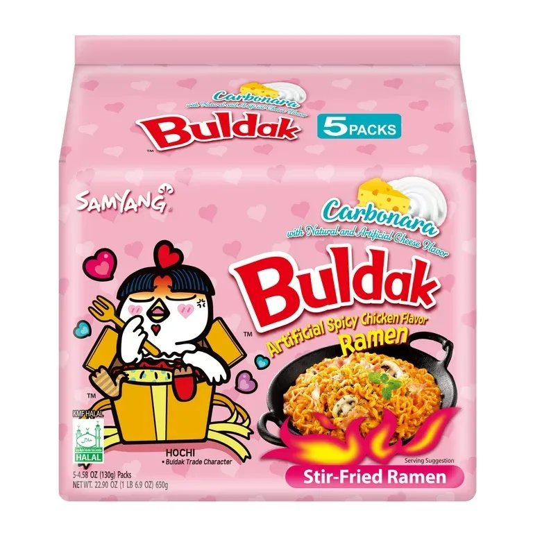 Nongshim Shin Ramyun Spicy Beef Ramen Noodle Soup Pack, 4.2oz X 4 Count