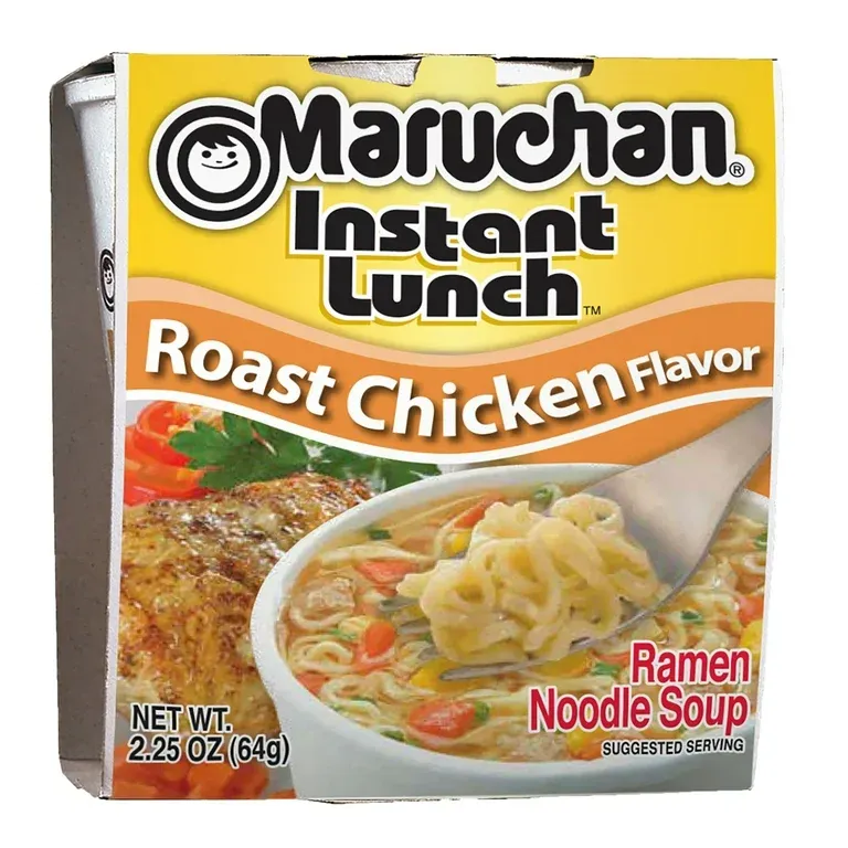 Maruchan Instant Lunch Roast Chicken Flavor Soup, 2.25 oz Shelf Stable Cup
