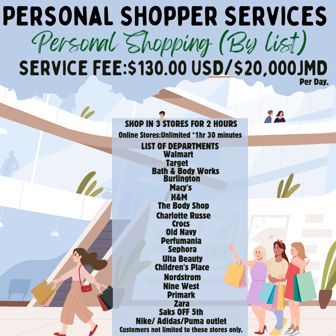 Personal Shopper Service Fee