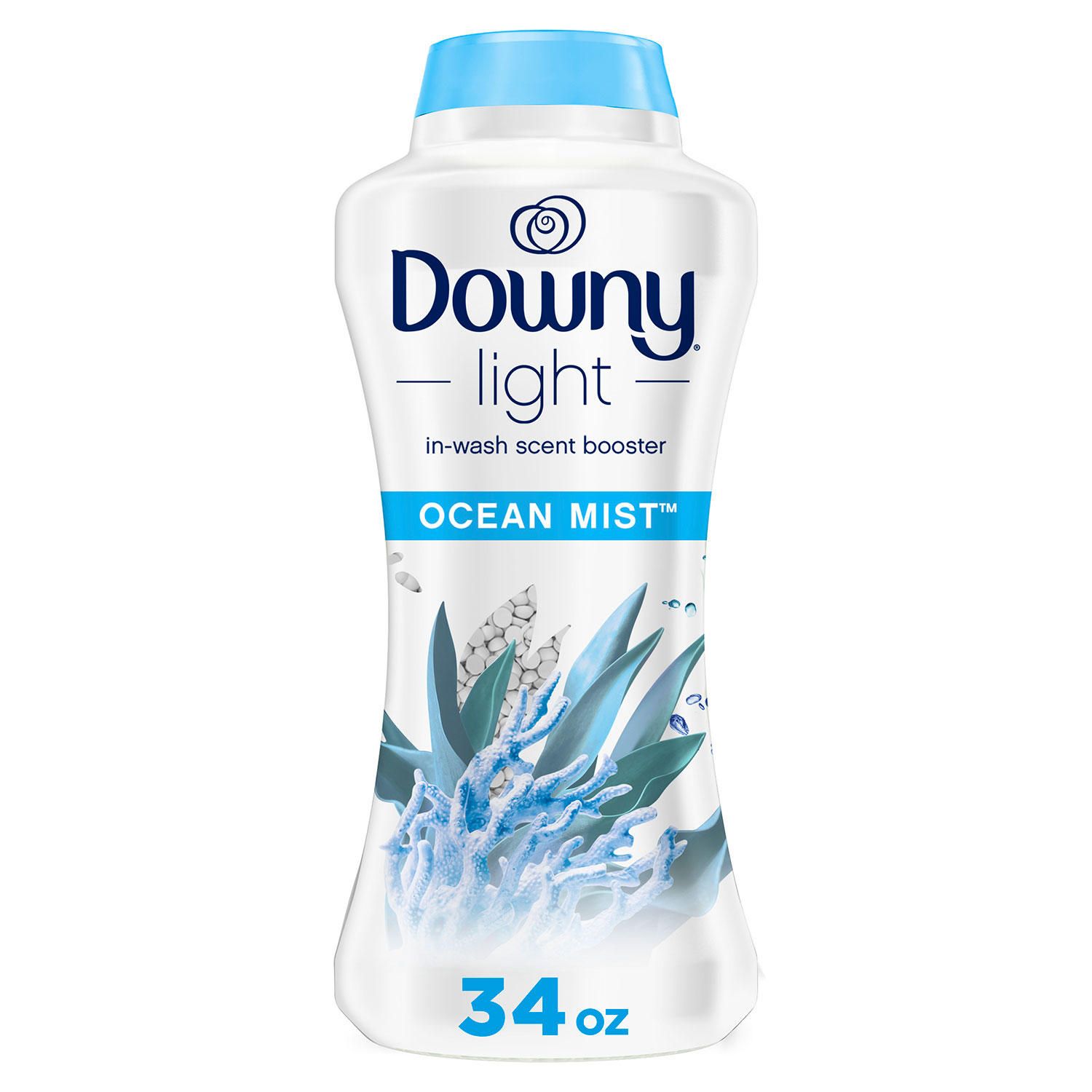 Downy Light In-Wash Scent Booster Beads, Ocean Mist 34 oz.