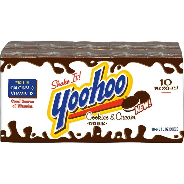 Yoo-hoo Cookies and Cream Drink, 6.5 fl oz boxes, 10 pack