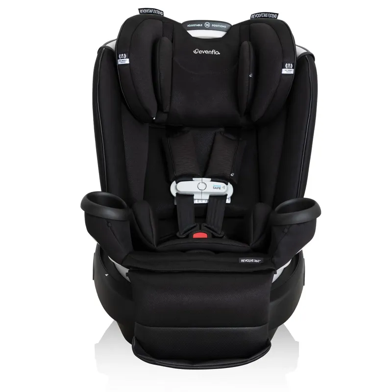 Evenflo GOLD Revolve 360 Extend All-in-One Rotational Car Seat with SensorSafe-Black