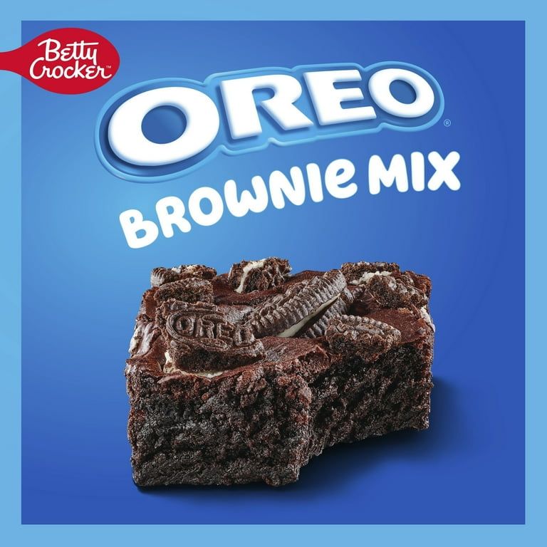 Betty Crocker OREO Brownie Mix, OREO Brownie Mix Topped With OREO Cookie Pieces, 13.6 oz