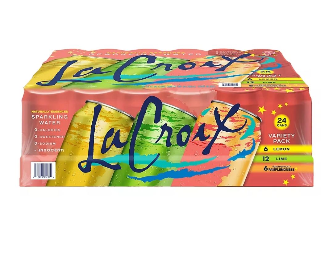 LaCroix Sparkling Limoncello, Pasteque, and Hi-Biscus Variety Pack, 24 pk.