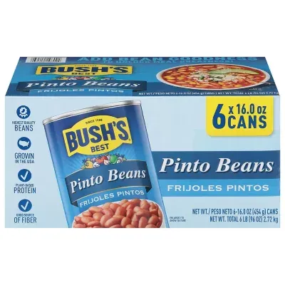 Bush&#39;s Pinto Beans 16 oz., 6 pk.