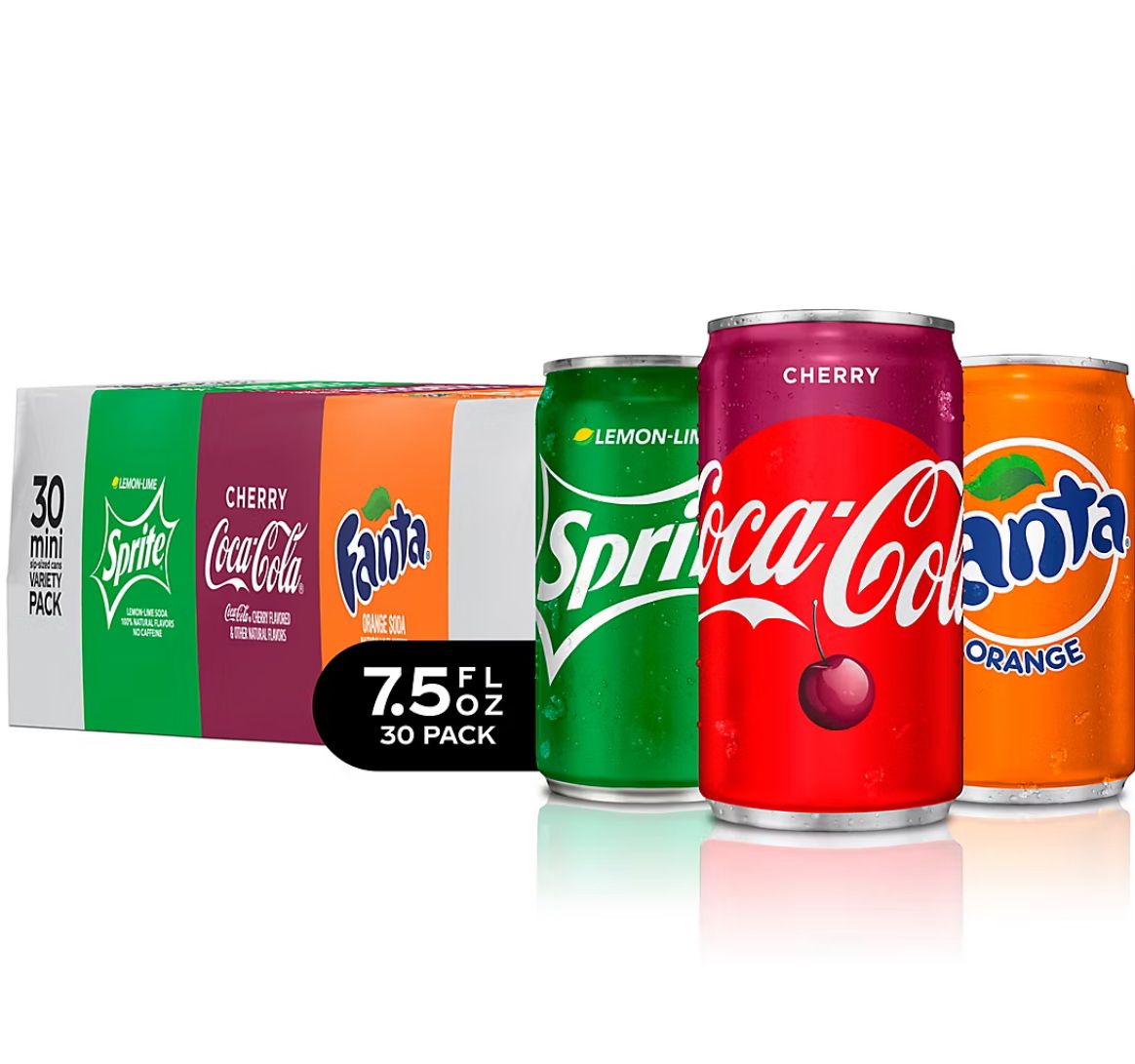 Coca-Cola Mini Cans Variety Pack, 30 pk./7.5 oz.