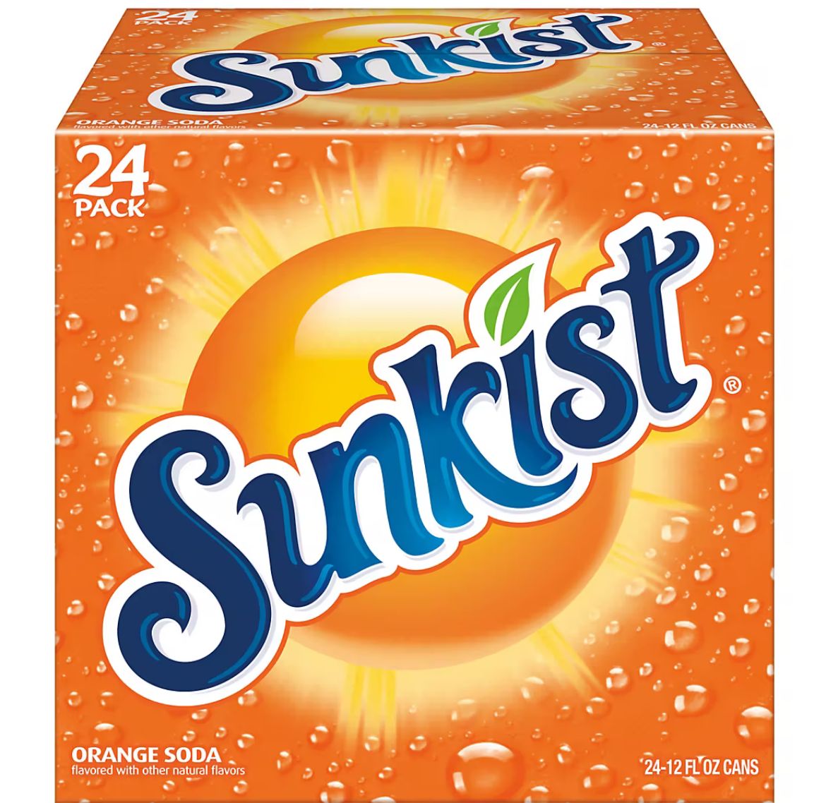 Sunkist Orange Soda, 24 pk./12 oz. cans