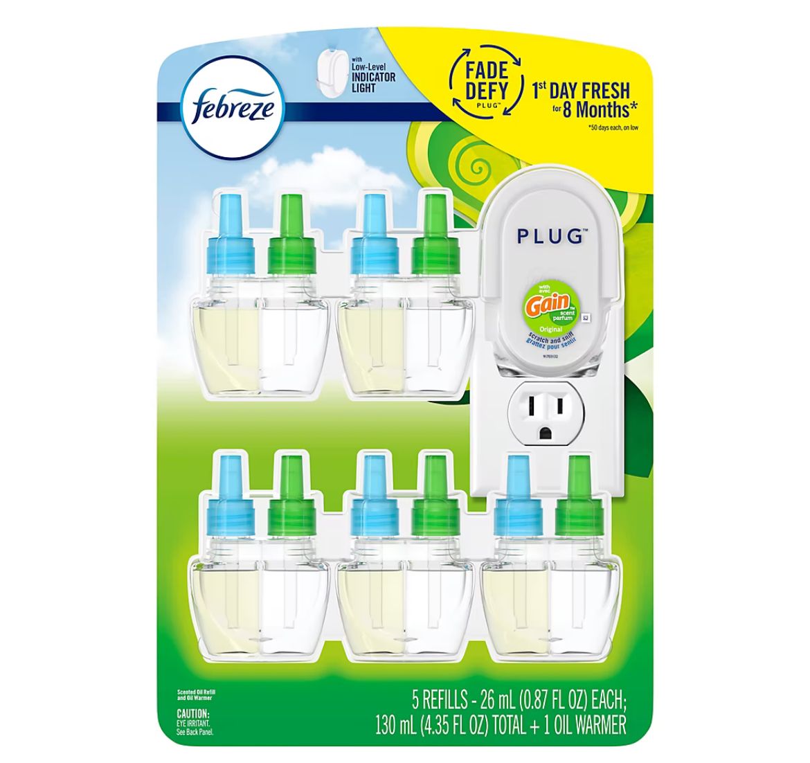 Febreze Odor-Eliminating Fade Defy PLUG Oil Warmer Kit