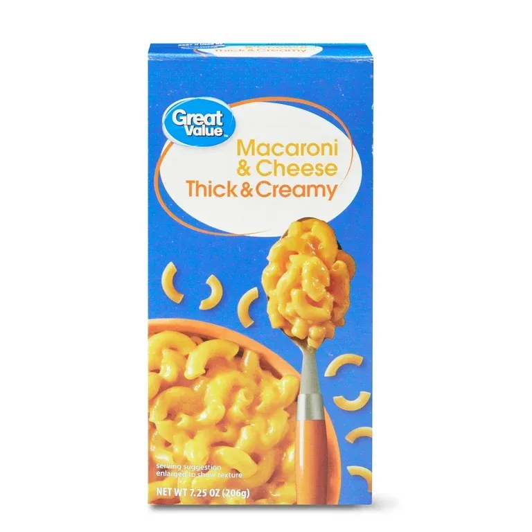 Walmart Great Value Thick &amp; Creamy Macaroni &amp; Cheese, 7.25 oz